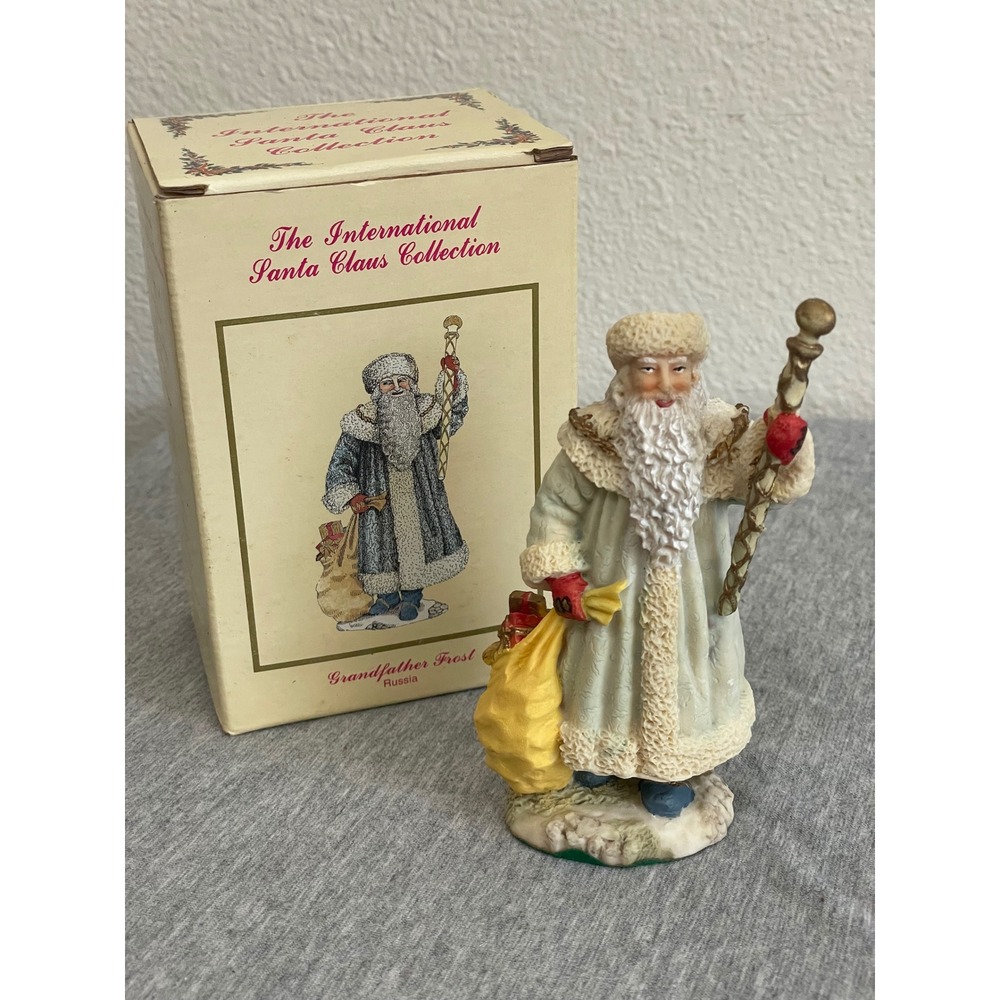 International Santa Claus Collection Grandfather Frost Russia SC12 Blue Figurine